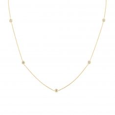 Roberto Coin Diamonds by the Inch Five Diamond Necklace 1/4ctw