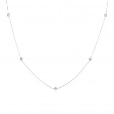 Roberto Coin Diamonds by the Inch Five Station Necklace 1/4ctw