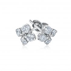 Roberto Coin Love in Verona 1 1/10ctw Diamond White Gold Stud Earrings