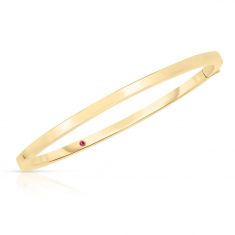 Roberto Coin Oro Classic Yellow Gold Oval Bangle Bracelet