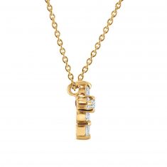 Roberto Coin Tiny Treasures Diamond Baby Cross Necklace 1/5ctw