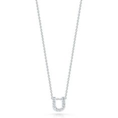 Roberto Coin Tiny Treasures Diamond Love Letter C Necklace 1 20ctw