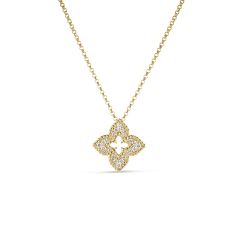 Roberto Coin Venetian Princess 1/6ctw Diamond Small White Gold Pendant Necklace