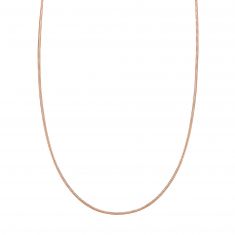 Rose Gold Hollow Snake Chain Necklace | 1.4mm