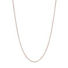Rose Gold Solid Adjustable Popcorn Chain Necklace | 1.3mm | 22 Inches