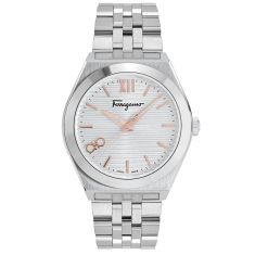 Ferragamo Vega New Stainless Steel Bracelet Watch | 40mm | SFKI00123