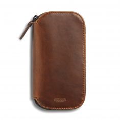 Shinola Travel Watch Case in Medium Brown Navigator Leather | S0320166835