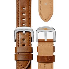 Shinola The Canfield Model C56 Grey Dial Bourbon Leather Strap Watch 43mm - S0120266181