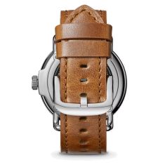 Shinola The Canfield Model C56 Grey Dial Bourbon Leather Strap Watch 43mm - S0120266181