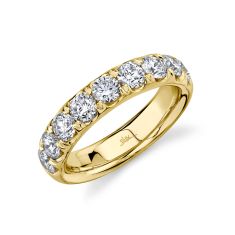 Shy Creation 1 7/8ctw Round Diamond Yellow Gold Ring - Size 7