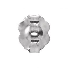 Single White Gold Medium Weight Friction Earring Back, 5.2mm