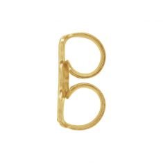 Single Yellow Gold Medium Weight Friction Earring Back, 5.2mm