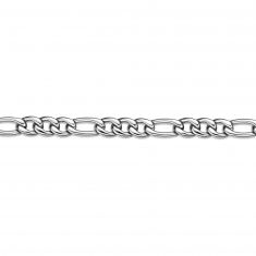 Stainless Steel Figaro Chain Bracelet | 9mm | 9 Inches