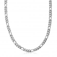 Men's Stainless Steel Figaro Chain Necklace | 9mm