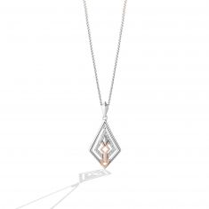Star Wars Fine Jewelry Ahsoka Tano 1/10ctw Diamond Two-Tone Pendant Necklace | The Mandalorian