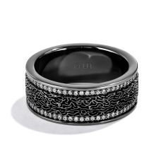 Star Wars™ Fine Jewelry Han Solo In Carbonite 1/5ctw Diamond Black Rhodium Ring | Celestial Love | Men's