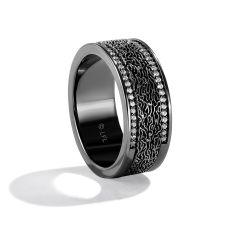 Star Wars™ Fine Jewelry Han Solo In Carbonite 1/5ctw Diamond Black Rhodium Ring | Celestial Love | Men