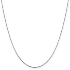 Sterling Silver 0.8mm Box Chain Necklace