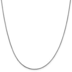 Sterling Silver 1.25mm Round Box Chain Necklace