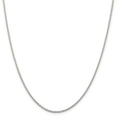 Sterling Silver 1.95mm Cable Chain Necklace
