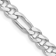 Sterling Silver 5.25mm Figaro Chain Necklace