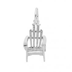 Sterling Silver Adirondack Chair 3D Charm