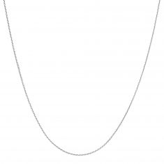 Sterling Silver Adjustable Wheat Chain Necklace, 1mm