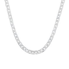 Sterling Silver Anchor Link Chain Necklace | 7.25mm | 20 Inches