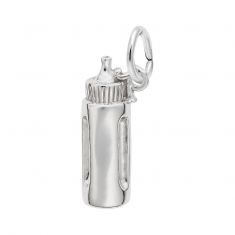 Sterling Silver Baby Bottle 3D Charm