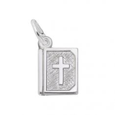 Sterling Silver Bible 3D Charm