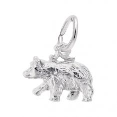 Sterling Silver Black Bear Small 3D Charm