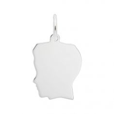 image of Sterling Silver Boy Flat Charm with sku:10203101000