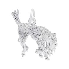 Sterling Silver Bucking Horse 3D Charm