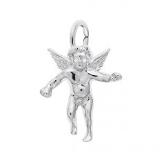 Sterling Silver Cherub Angel 3D Charm