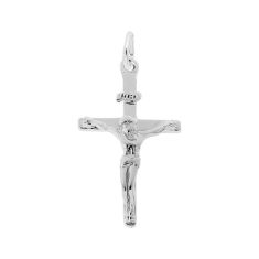 Sterling Silver Crucifix Cross 2D Charm