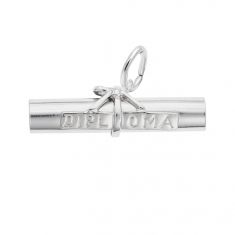 image of Sterling Silver Diploma 3D Charm with sku:10018501000