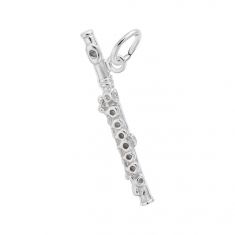 image of Sterling Silver Piccolo Instrument 3D Charm with sku:10122901000