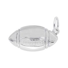 image of Sterling Silver Football 3D Charm with sku:10152201000