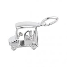 Sterling Silver Golf Cart 3D Charm