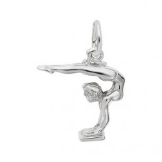 Sterling Silver Gymnast 3D Charm