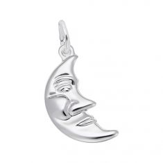 image of Sterling Silver Half Moon 2D Charm with sku:10647601000