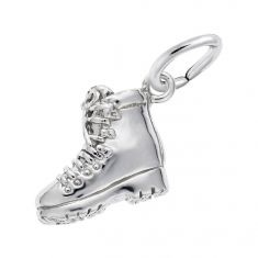 image of Sterling Silver Hiking Boot 3D Charm with sku:10346201000