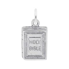 Sterling Silver Holy Bible 3D Charm