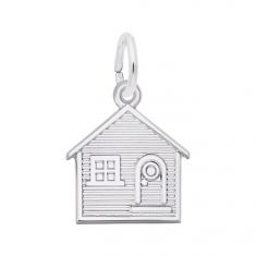 image of Sterling Silver House Flat Charm with sku:10469801000