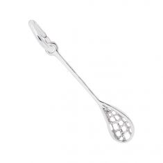 Sterling Silver Lacrosse Flat Charm