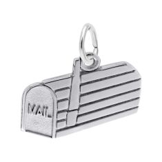 Sterling Silver Mailbox Flat Charm
