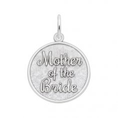Sterling Silver Mother Of The Bride Flat Charm
