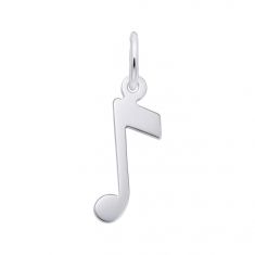 Sterling Silver Music Note Flat Charm