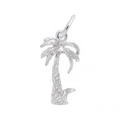 Sterling Silver Palm Tree Accent 3D Charm