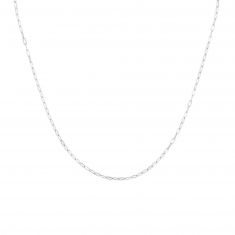 Sterling Silver Paperclip Link Chain Necklace | 2mm | 18 Inches